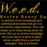 WE evolve